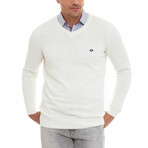 Saul V-Neck Summer Pullover // Ecru (3XL)