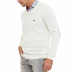 Saul V-Neck Summer Pullover // Ecru (3XL)