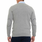 Saul V-Neck Summer Pullover // Gray Malange (L)