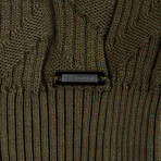 Gold Crew Neck Pullover // Khaki (M)