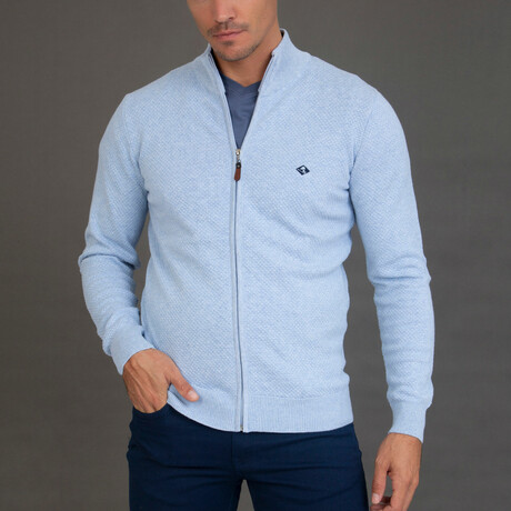 Edrick Textured Cardigan // Blue (XS)