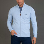 Edrick Textured Cardigan // Blue (XL)