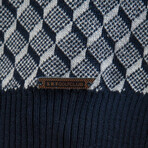 Charge Cardigan // Navy + Gray (XL)