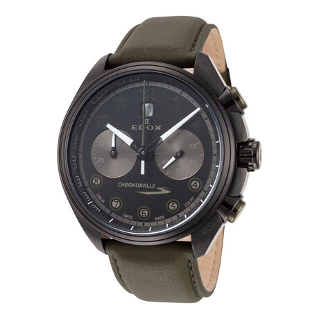 Edox Chronorally S Chronograph Automatic // 08005-37NNVCV-NNV