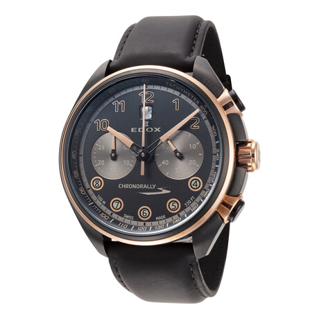 Edox Chronorally S Chronograph Automatic // 08005-37NRCN-NNR