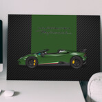 SuperCar PERFORMANTE (Green) // Matte (28"H x 20"W)