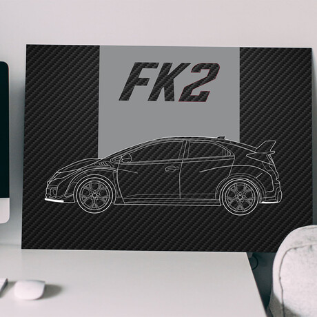 SuperCar FK2 // Matte (28"H x 20"W)