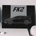 SuperCar FK2 // Gloss (28"H x 20"W)