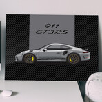 SuperCar 911 GT3 RS (Gray) // Gloss (28"H x 20"W)