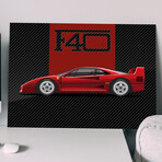 SuperCar F40 // Gloss (28"H x 20"W)