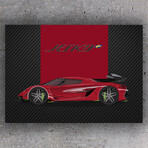 SuperCar JESKO (Red) // Matte (28"H x 20"W)