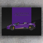 SuperCar PERFORMANTE (Purple) // Gloss (28"H x 20"W)