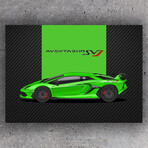 SuperCar Aventador SVJ (Green) // Matte (28"H x 20"W)