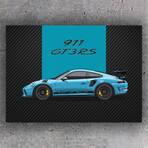 SuperCar 911 GT3 RS (Blue) // Matte (28"H x 20"W)