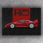 SuperCar F40 // Gloss (28"H x 20"W)