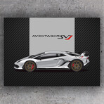 SuperCar Aventador SVJ (White) // Matte (28"H x 20"W)