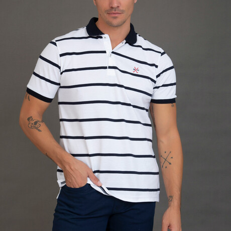 Adrian Polo // Navy + White (XS)