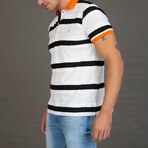 Sebastian Polo // Black + White + Orange (XS)