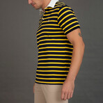 Glenn Polo // Yellow + Navy (XS)