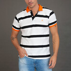 Sebastian Polo // Black + White + Orange (XS)