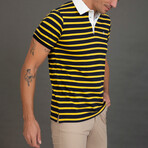 Glenn Polo // Yellow + Navy (XS)
