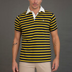 Glenn Polo // Yellow + Navy (XS)