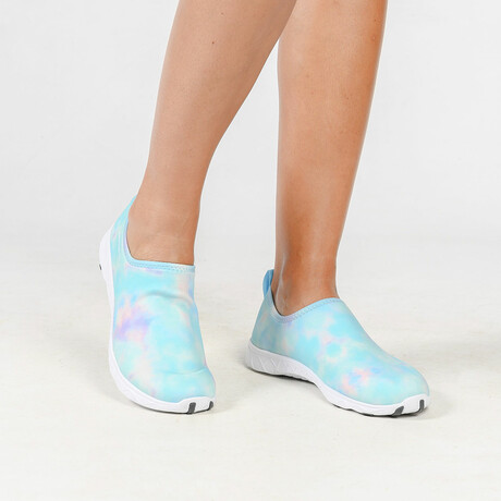 Women's Tie Dye Aqua Slip-On // Blue (US: 5)