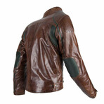 Lemans II Leather Jacket // Brown (Small)