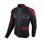 Touareg Jacket // Blue + Burgundy (Medium)