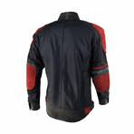 Touareg Jacket // Blue + Burgundy (Medium)