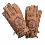 Second Skin Tattoo Summer Gloves // Brown (Medium)