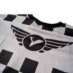 Chee's Camisetas Dirt Track Jersey // Black + White (Medium)