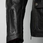 Legend III Man Leather Jacket // Brown (X-Small)