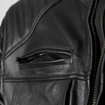 Legend III Man Leather Jacket // Brown (X-Small)