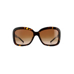 Burberry // Women's Square Sunglasses // Dark Havana + Brown