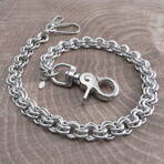 Double Ring Wallet Chain (16")