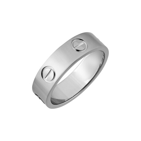 Cartier // 18K White Gold Love Ring VII // Ring Size: 5.25 // Pre-Owned
