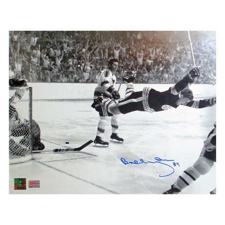 Bobby Orr "The Goal" Autographed Photograph // Boston Bruins