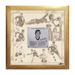 Bobby Orr Signed HHOF Plaque Framed Collage Ltd Ed #1/4