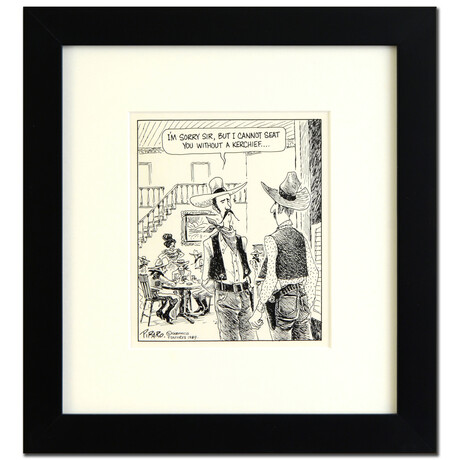 Old West Bar (1989-D) // Framed