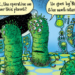 Bill Gates Aliens // Unframed