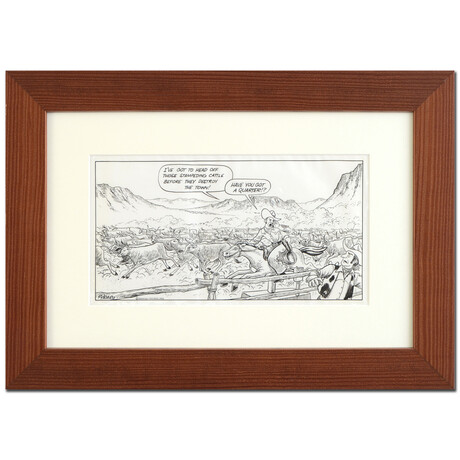 Old West Stampede (1993-S) // Framed