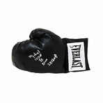 Michael Nunn // Signed Everlast Black Boxing Glove // "2x Champ, Second To Nunn" Inscription