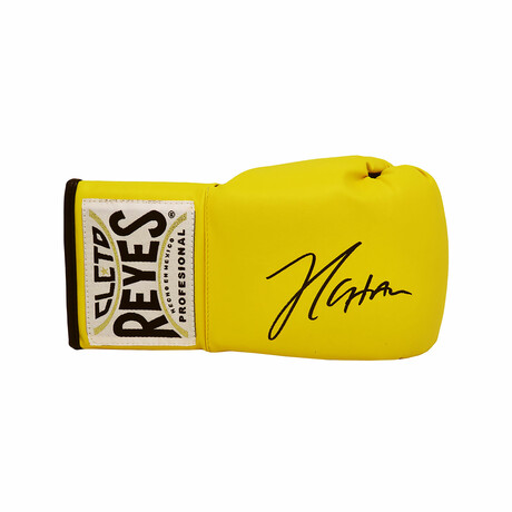 Julio Cesar Chavez // Signed Cleto Reyes Yellow Boxing Glove