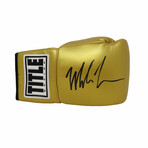 Mike Tyson // Signed Title Gold Boxing Glove