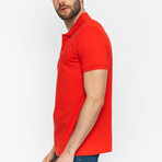 Jayden Short Sleeve Polo Shirt // Red (2XL)