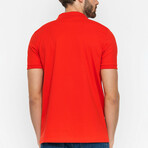 Jayden Short Sleeve Polo Shirt // Red (XL)