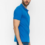 Devin Short Sleeve Polo Shirt // Sax (L)