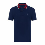 Bryson Short Sleeve Polo Shirt // Navy (M)