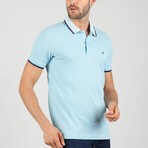 Ronald Short Sleeve Polo Shirt // Blue (S)